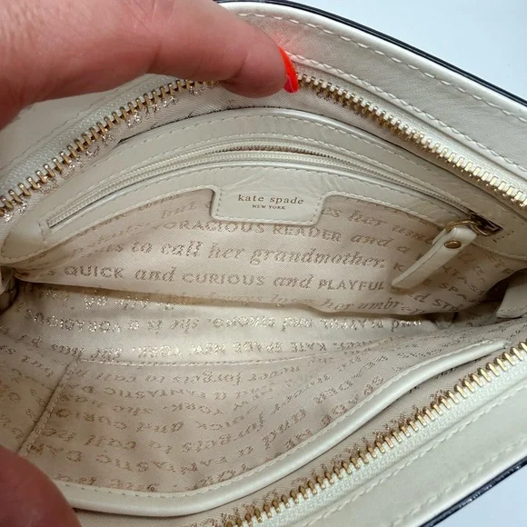 Kate Spade Black Patent Leather Crossbody with Gold Zip Pull - Picture 9 of 12